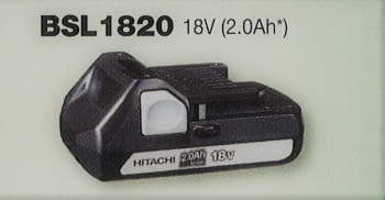 Batería 18 V 2.0 Ah BSL1820M deslizante de litio HIKOKI