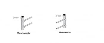 Soporte regulable ciego para poste barandilla acero inox AISI-316 (Caja 4 unidades) - 1