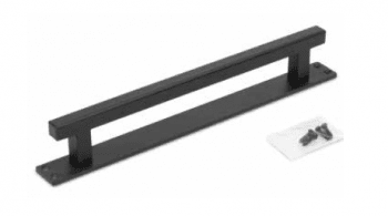 Tirador rústico cuadrado en color negro